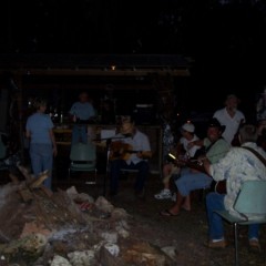 Pickin' Around the camp fire