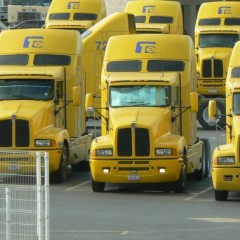 Can anyone point out the "dangerous and unsafe" Mexican junk trucks in this photo?

Didn't think so!