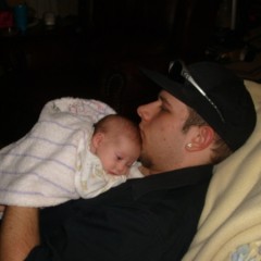 Dustin and my god daughter Hope