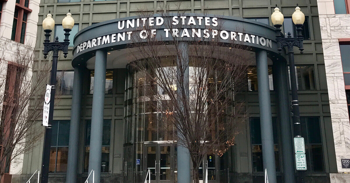 entrance to the us department of transportation